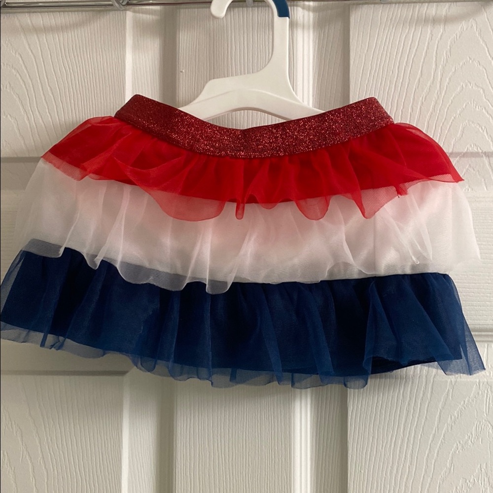 Patriotic Layered Tulle Skirt